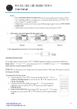 Preview for 5 page of Stellar Lighting MK-50 RGBW-T DMX User Manual