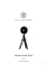 Stellar Works KYOTO KY-L110 Assembly Instructions Manual preview
