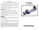 Stellarvue SV80ED-1 Manual preview