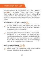 Preview for 3 page of StellaX ZoomX X-003 Instruction Manual