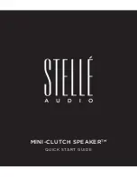 Stelle MINI-CLUTCH SPEAKER Quick Start Manual preview