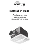 Stelpro SQBF140 Installation Manual preview