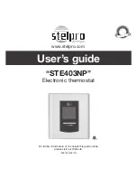 Preview for 1 page of Stelpro STE403NP User Manual