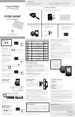 Stelpro True Comfort PS120/240WF Installation Manual preview