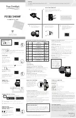 Preview for 2 page of Stelpro True Comfort PS120/240WF Installation Manual