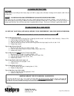 Preview for 2 page of Stelpro XLERATOR SHDXL Series Installation Instructions