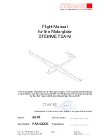 Предварительный просмотр 1 страницы STEMME S6-RT Flight Manual