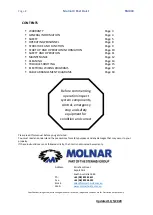 Preview for 2 page of Stenhoj MOLNAR SM Series Operation And Maintenance Manual