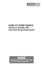 Предварительный просмотр 1 страницы Stenner Pumps ECON FP E10PHM Installation And Maintenance Manual