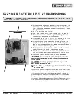 Preview for 1 page of Stenner Pumps Econ Start-Up Instructions