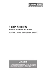 Preview for 1 page of Stenner Pumps S10P Series Installation And Maintenance Manual