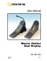 Preview for 1 page of Stentofon 100 7007 000 User Manual