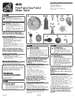 Preview for 1 page of Step 2 Water Table 4805 Assembly Instructions Manual