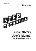 Preview for 1 page of Step Technica MKY02 User Manual