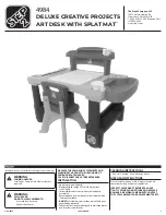 Preview for 1 page of Step2 DELUXE CREATIVE PROJECTS
ART DESK WITH SPLAT MAT 4984 Manual