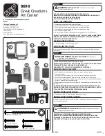 Preview for 2 page of Step2 Great Creations Art Center Manual