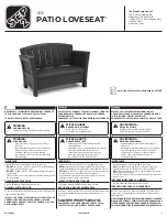 Предварительный просмотр 1 страницы Step2 PATIO LOVESEAT 5973 Quick Start Manual