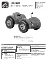 Preview for 1 page of Step2 ZIP N’ ZOOM PEDAL CAR 4901 Manual