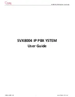 Stephen SVX8004 User Manual preview