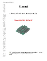 Stepper Motor Canada DB25-1205F Manual preview