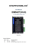 Предварительный просмотр 1 страницы StepperOnline DM542T User Manual