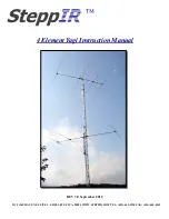 SteppIR 4 Element Yagi Instruction Manual preview