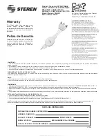 Предварительный просмотр 1 страницы Steren 206-400 Instruction Manual