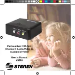 Предварительный просмотр 1 страницы Steren 207-340 User Manual