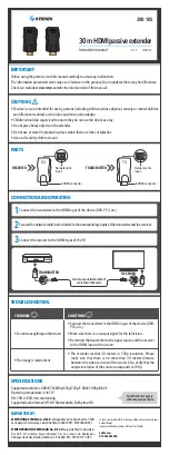 Предварительный просмотр 2 страницы Steren 208-105 Instruction Manual