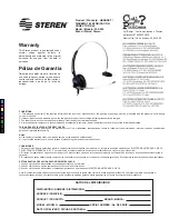 Preview for 1 page of Steren 300-595 Quick Start Manual