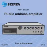 Preview for 28 page of Steren AMP-210CD Instruction Manual