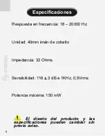 Предварительный просмотр 6 страницы Steren AUD-205 Setup And Lnstruction Manual