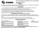 Предварительный просмотр 6 страницы Steren AUT-520 User Manual