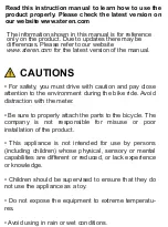 Preview for 2 page of Steren BIKE-030 User Manual