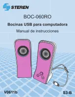 Preview for 1 page of Steren BOC-060RO Instruction Manual