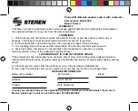 Предварительный просмотр 6 страницы Steren BOC-1000 User Manual