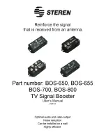 Steren BOS-650 User Manual preview