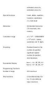 Предварительный просмотр 262 страницы Steren CAL-150 Manual