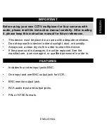 Preview for 2 page of Steren CCTV-905 User Manual