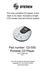 Steren CD-550 User Manual preview