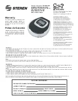 Steren CD-75 Instruction Manual предпросмотр