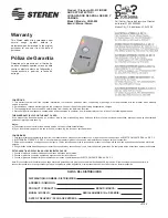 Предварительный просмотр 1 страницы Steren COM-802 Instruction Manual