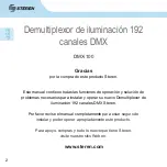 Предварительный просмотр 2 страницы Steren DMX-100 Instruction Manual