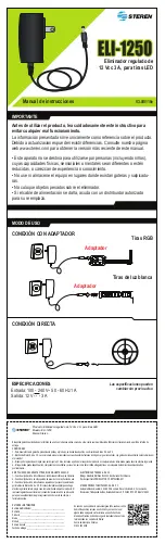 Steren ELI-1250 User Manual preview