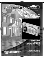 Steren FAST HOME 550-020 Installation Manual предпросмотр