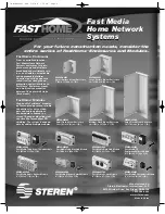 Preview for 4 page of Steren FAST HOME 550-020 Installation Manual