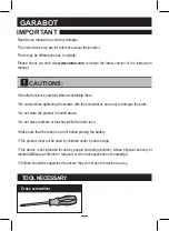 Preview for 10 page of Steren GARABOT K-325 Instruction Manual