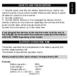 Preview for 11 page of Steren INV-1000 User Manual