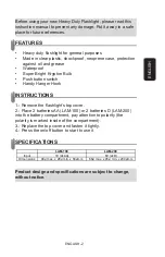 Preview for 2 page of Steren LAM-100 User Manual