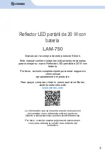 Preview for 2 page of Steren LAM-750 Instruction Manual